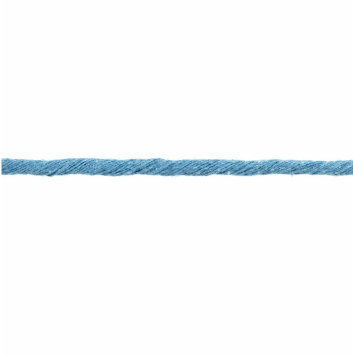 Macramé Cord: 87m x 4mm: Blue