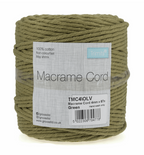 Macramé Cord: 87m x 4mm: Olive