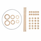 Macramé Accessories Starter Pack: 39 Pieces