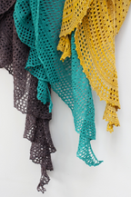 Pebble Beach Shawlette Knitting Pattern by Helen Stewart Designs