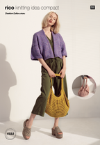 Rico Creative Cotton Aran Knitting Pattern String Style Eco Bag 1022