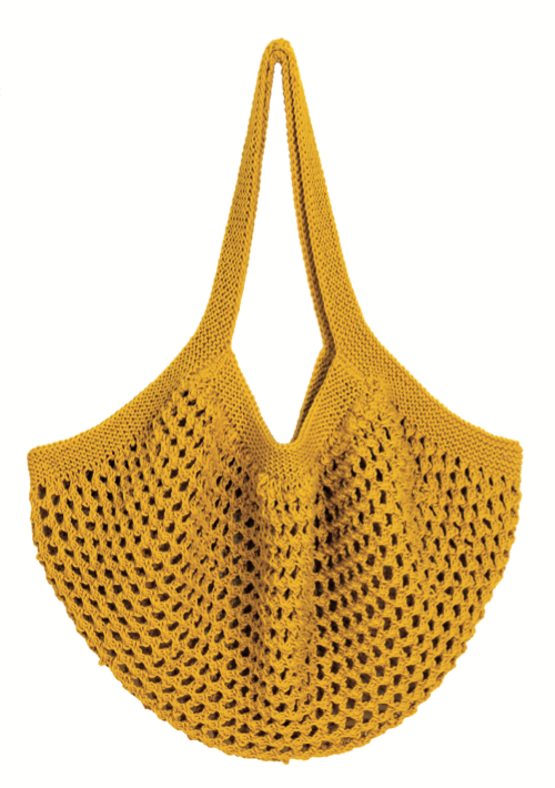 Rico Creative Cotton Aran Knitting Pattern String Style Eco Bag 1022