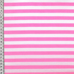 Super Stripe Polycotton Fabric : Red & White