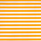 Super Stripe Polycotton Fabric : Neon Orange & White