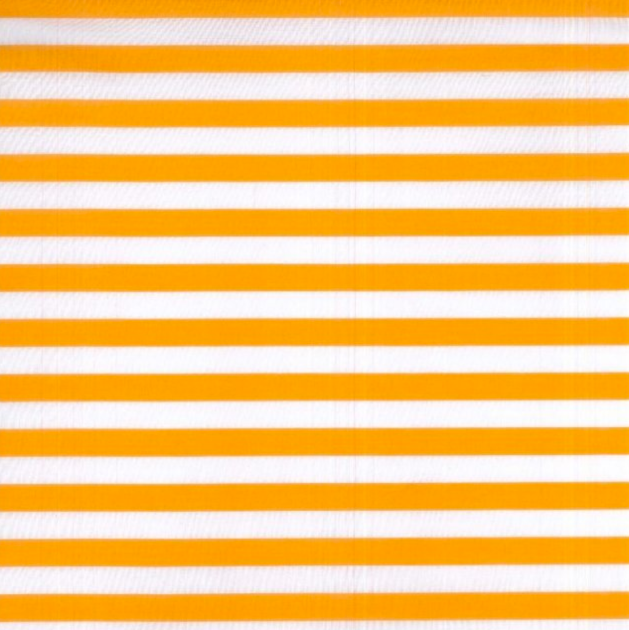 Super Stripe Polycotton Fabric : Neon Orange & White
