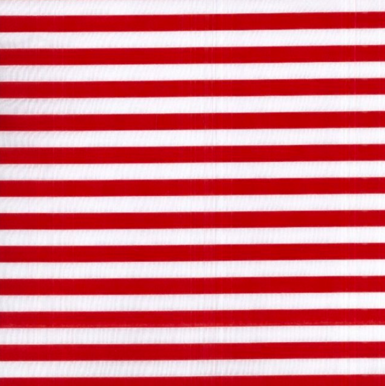 Super Stripe Polycotton Fabric : Red & White