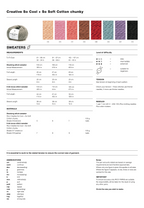 So Cool & So Soft Cotton Single Pattern 1098 : Short & Long Sleeved Sweaters