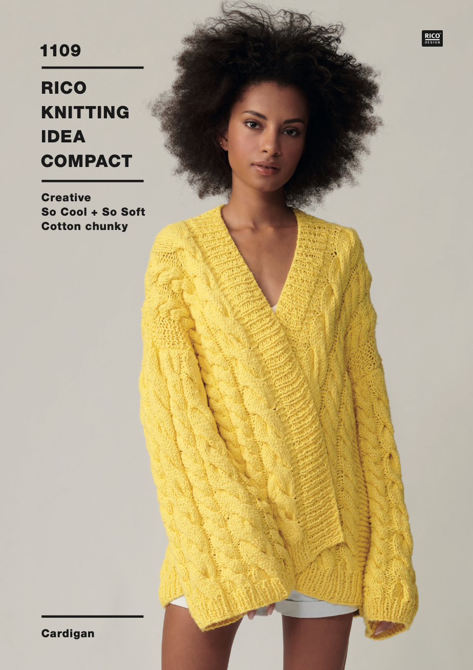So Cool & So Soft Cotton Single Pattern 1109 : Cardigan