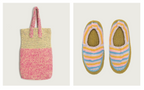 Rico Creative Cotton Aran Crochet Pattern Slippers & Bag 1103