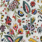 Sajou Cross Stitch Cushion Kit : Coquecigrues