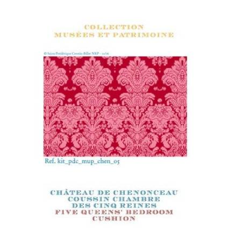 Sajou Cross Stitch Cushion Kit : Five Queens Bedroom Cushion