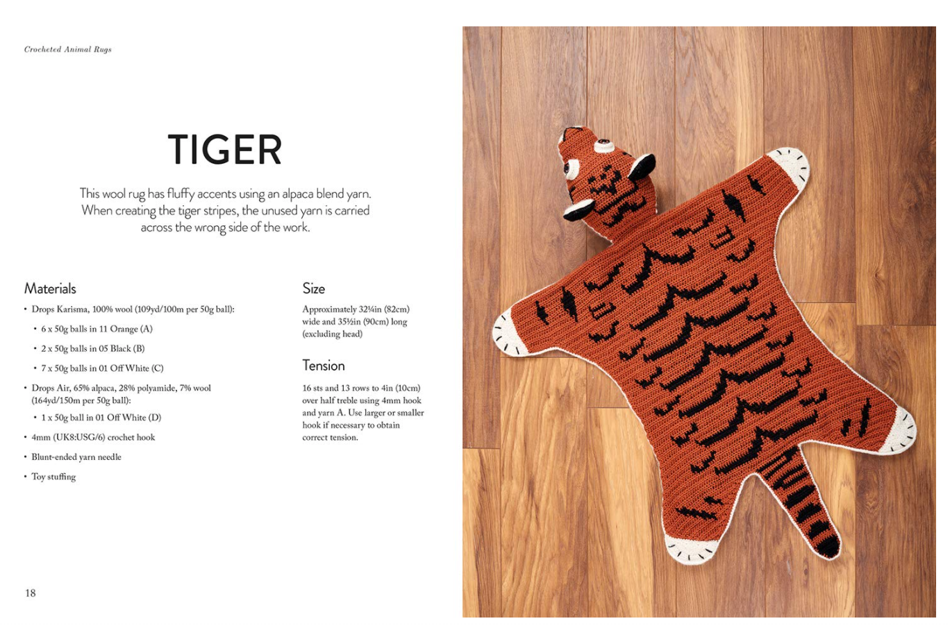 Crocheted Animal Rugs by Vanessa Mooncie