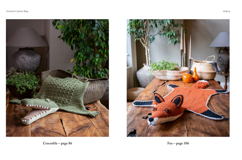 Crocheted Animal Rugs by Vanessa Mooncie