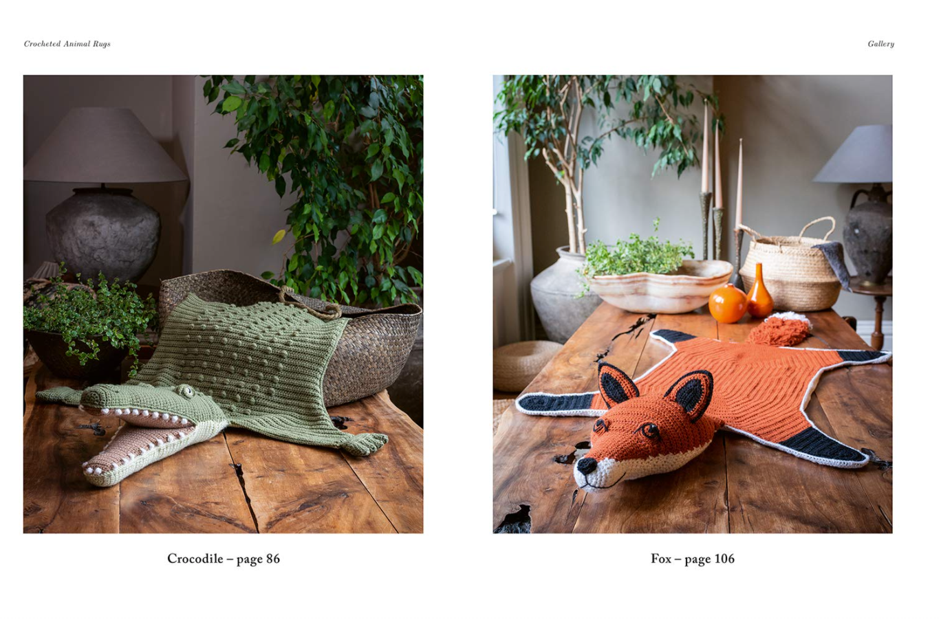 Crocheted Animal Rugs by Vanessa Mooncie