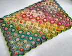Yarn Pack & Pattern : Macaroon Blossom Afghan / Blanket Crochetv
