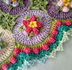 Macaroon Blossom Afghan / Blanket Crochet Pattern