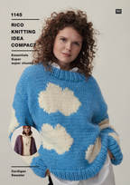 Rico Essentials Super Chunky Pattern 1145 Cloud Jumper & Striped Cardigan (Digital)