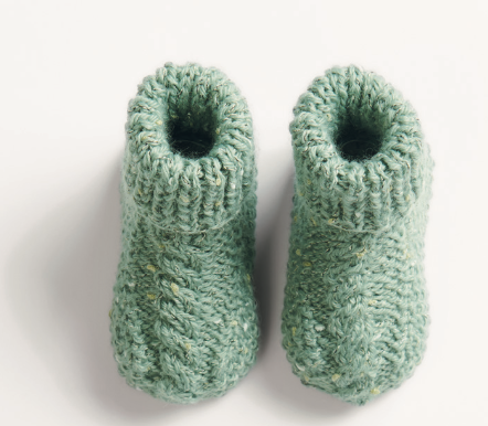 Baby Dream Uni Knitting Pattern 1158 Sweater Trousers & Bootee Socks