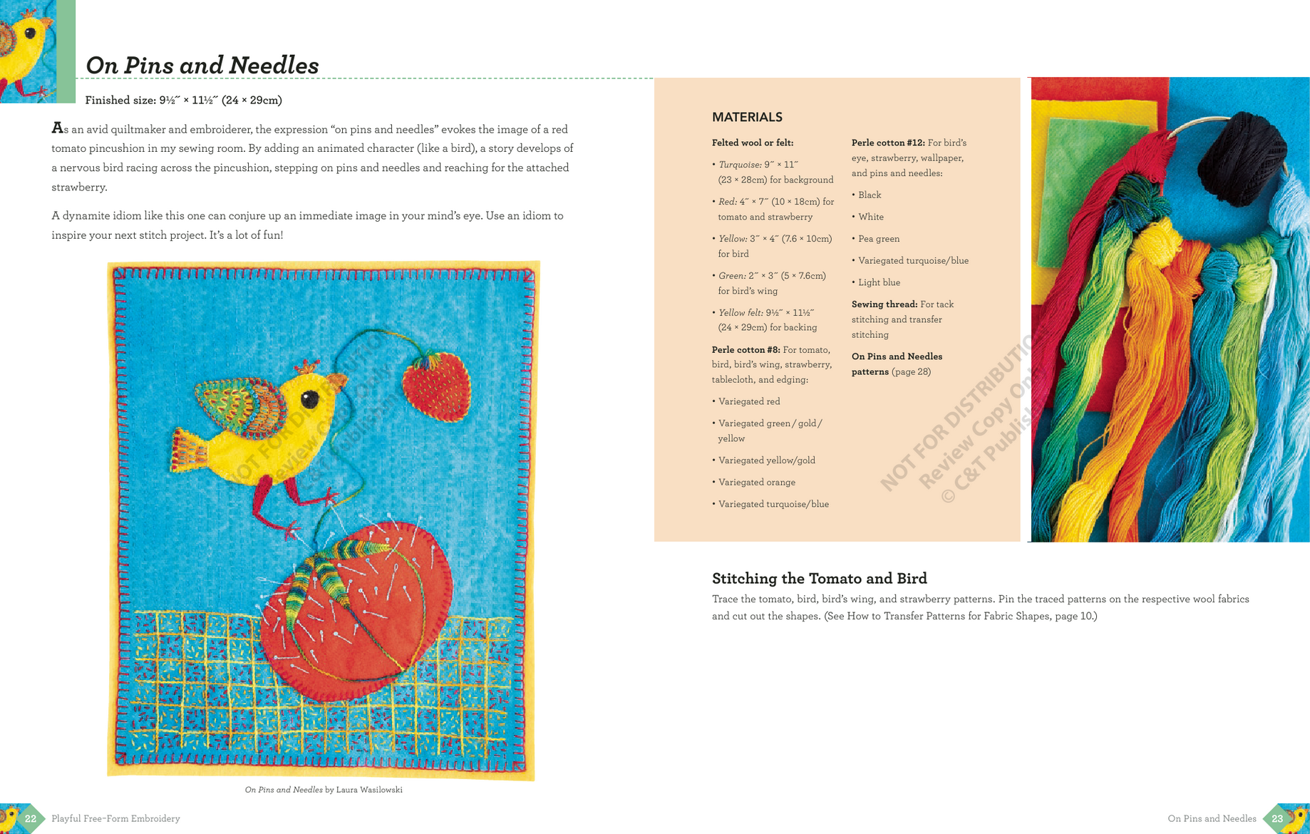 Playful Free-Form Embroidery