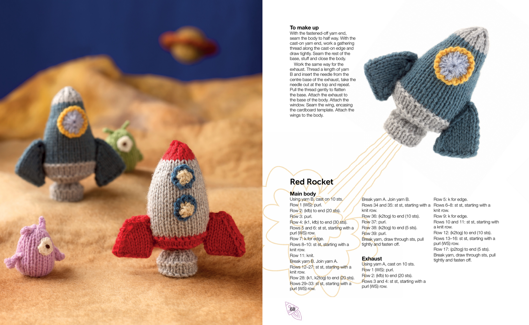 Mini Knitted Cosmos by Sachiyo Ishii