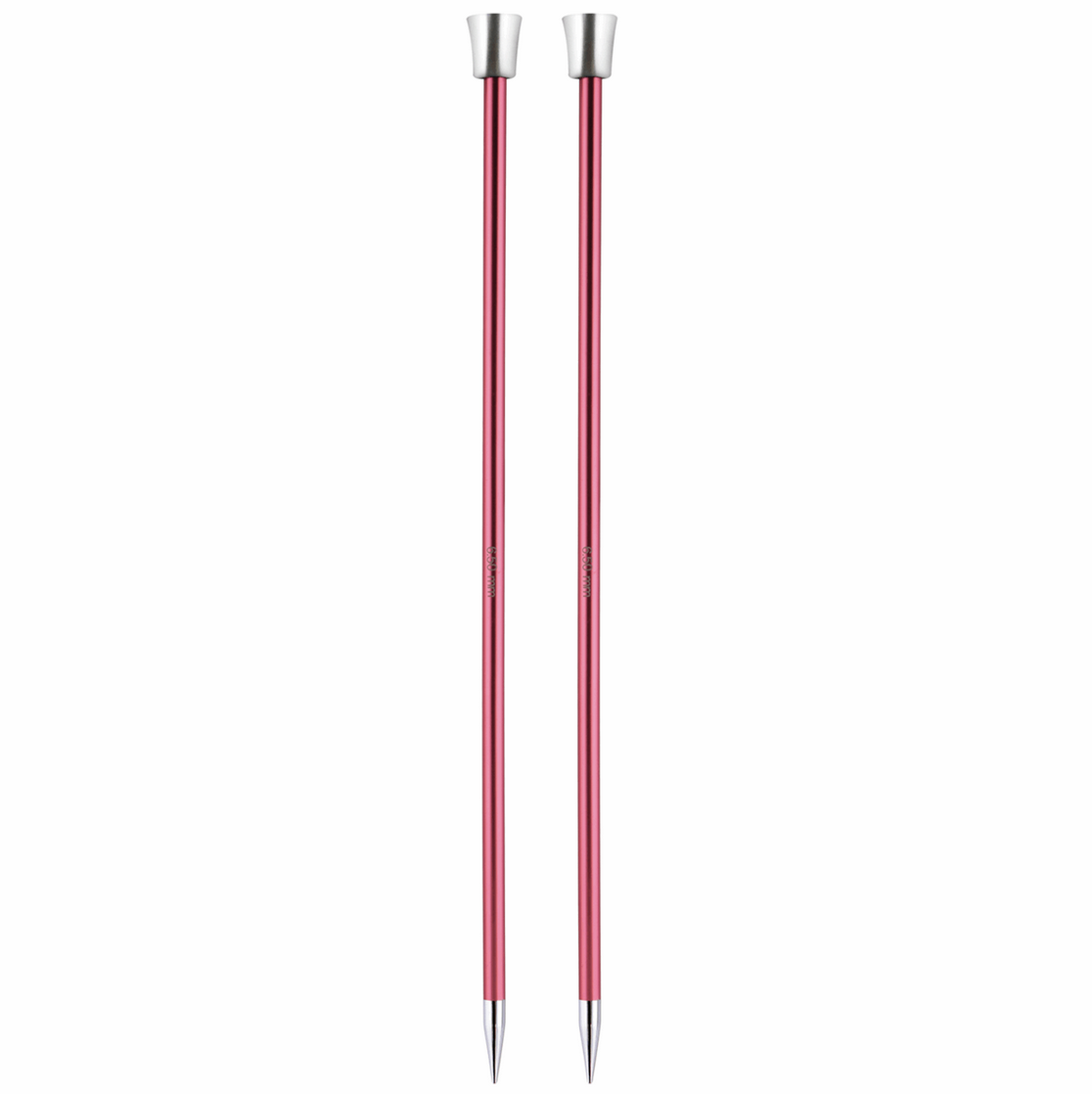 Knitting needles ALUM  6.50mm x 35cm : ZING pink