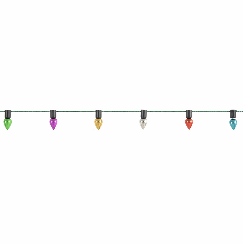 Christmas Lights Trim: 12mm : Multi Coloured : per metre