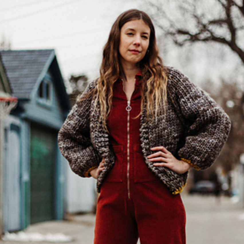 Boogie Wonderland Mimico Cardigan Knitting Kit with FREE Project Bag