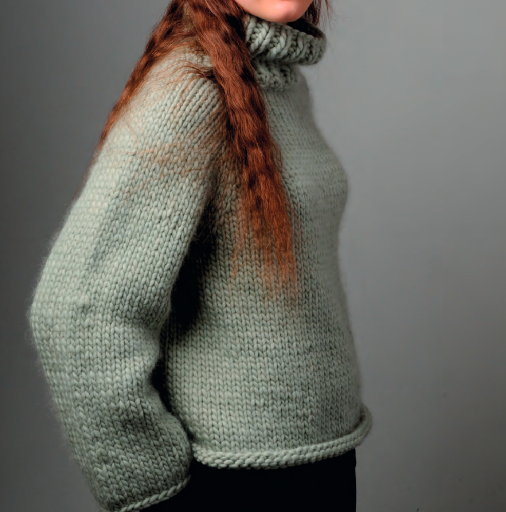 Chunky Boxy Jumper Pattern by Mrs Moon