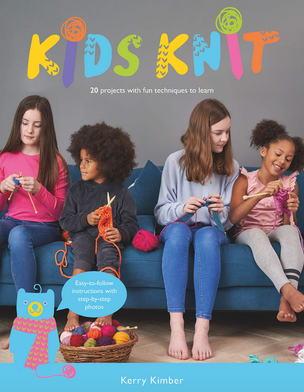 Kids Knitting Kit : includes Needles, Book & Yarn