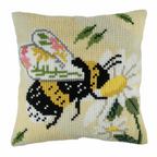 Cross Stitch Kit: Cushion: Floral Bee