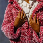 "Cuddle Me Cropped Fur Coat" Crochet Pattern