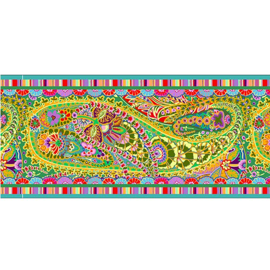 Velvet Border : Kaffe Fassett Paisley Jungle : per metre