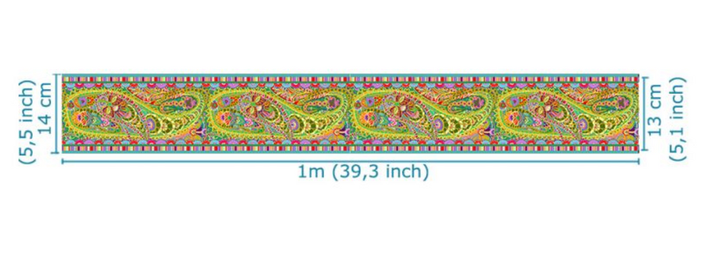 Velvet Border : Kaffe Fassett Paisley Jungle : per metre