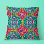 Half Metre : Odile Bailloeul VELVET Gecko Petrol