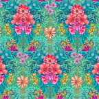 Half Metre : Odile Bailloeul VELVET Cosmos Green