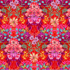 Half Metre : Odile Bailloeul VELVET Cosmos Pink