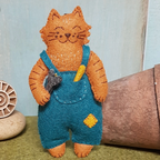 Mr Cat The Mechanic Felt Craft Mini Kit