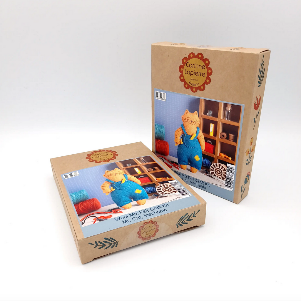 Mr Cat The Mechanic Felt Craft Mini Kit