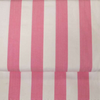 Striped Deckchair Canvas : Pink & White Discus Stripe