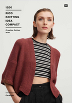 Rico Creative Cotton Aran Knitting Pattern : Cardigan 1200