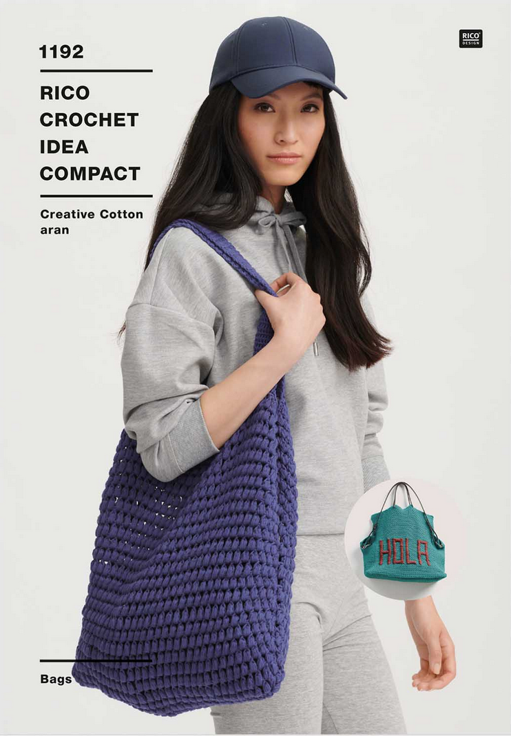 Rico Creative Cotton Aran Crochet Patterns : Bags 1192