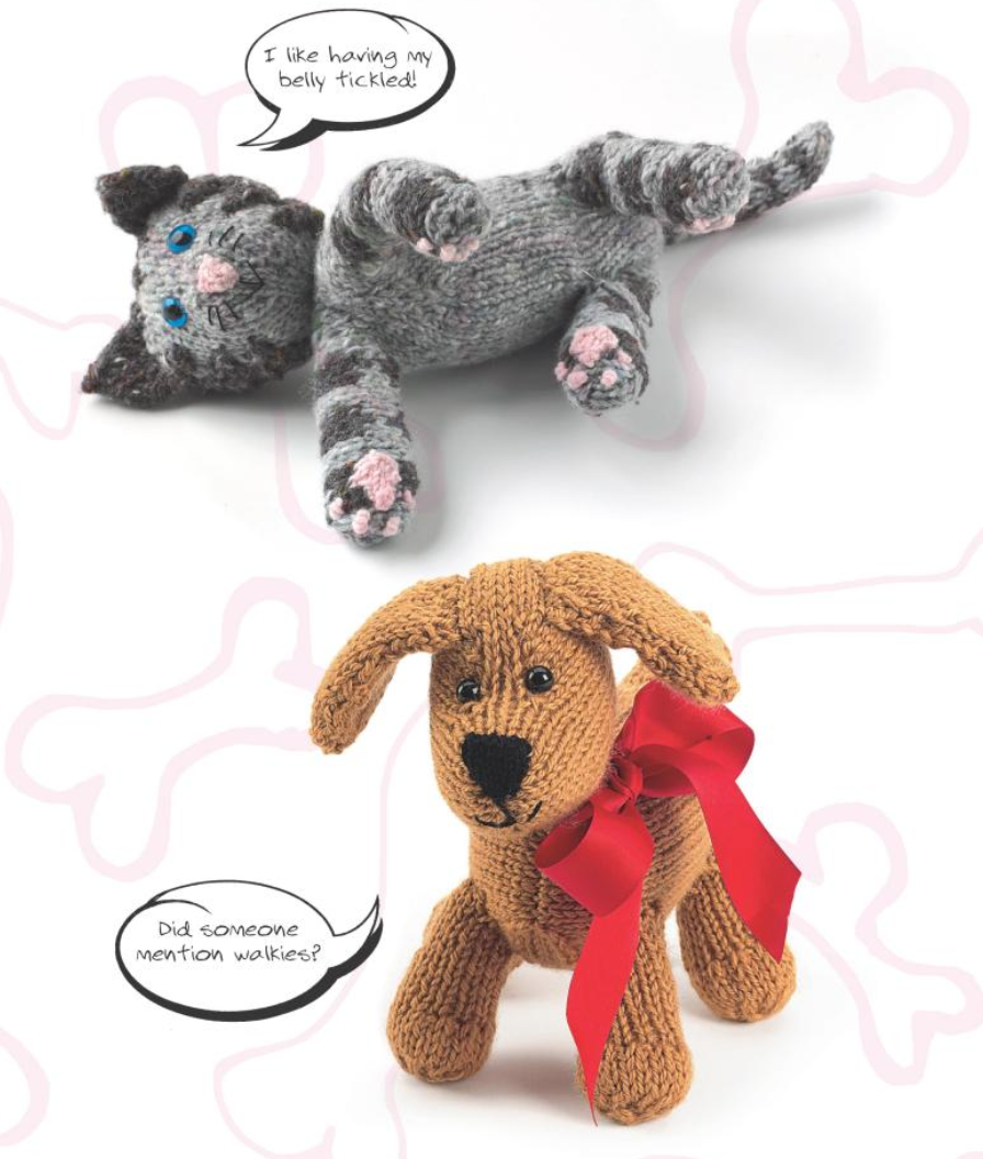 Knitted Cats & Dogs by Sue Stratford