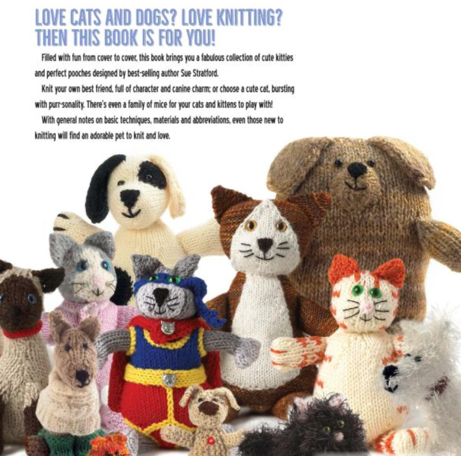 Knitted Cats & Dogs by Sue Stratford