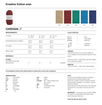 Rico Creative Cotton Aran Knitting Pattern : Cardigan 1200