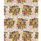 Sajou Cotton Pansies 100% Cotton per HALF metre