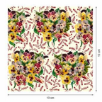 Sajou Cotton Pansies 100% Cotton per HALF metre