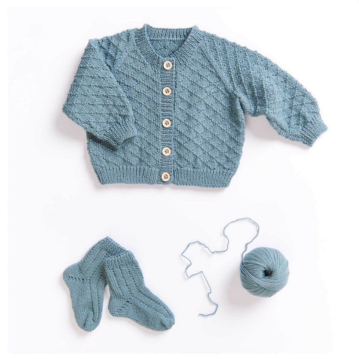 Button Set : Round Organic Coconut Buttons x 4