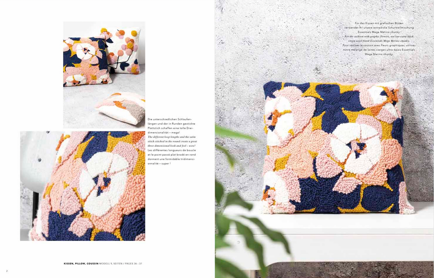 Rico Punch Needle Pattern Book & How To : Book No.1