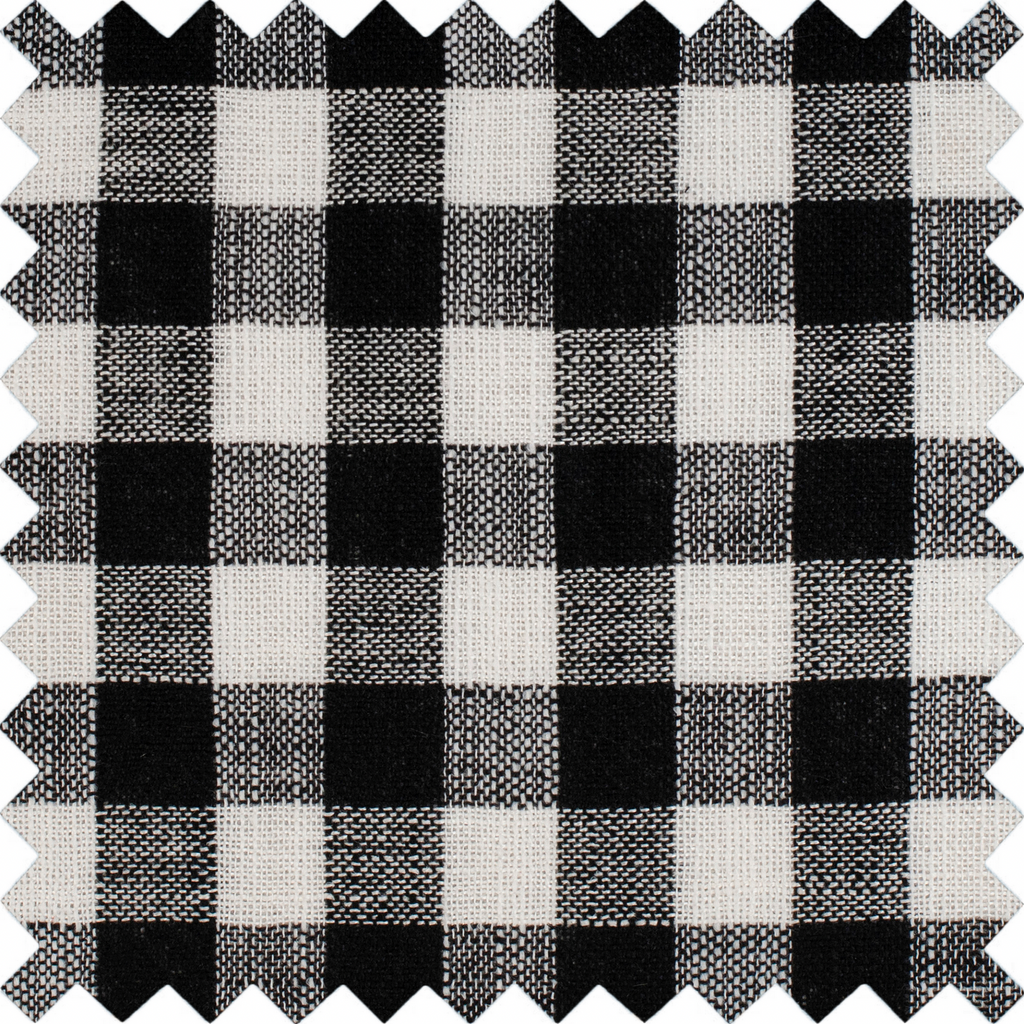 Knitting Needles Wrap : Black and White Gingham: