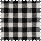 Knitting Needles Wrap : Black and White Gingham: